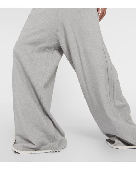 Vetements Gray Oversized Cotton-blend Sweatpants
