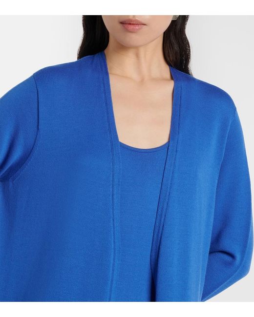 Tom Ford Blue Wool Pique Cardigan