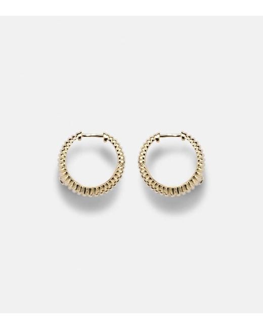 Yvonne Léon Metallic Berlingot 9Kt Earrings With Diamonds
