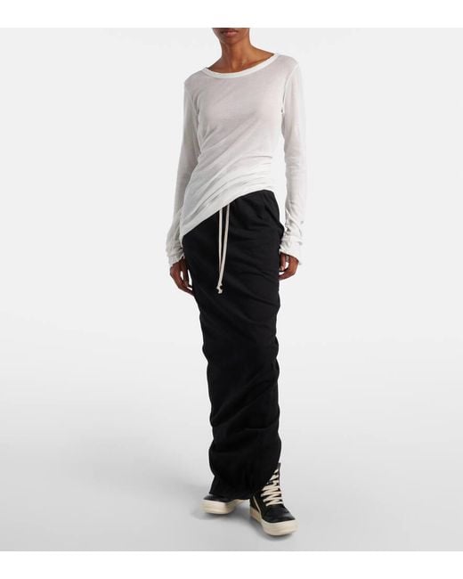 Rick Owens Black Sneakers Geobasket Aus Leder