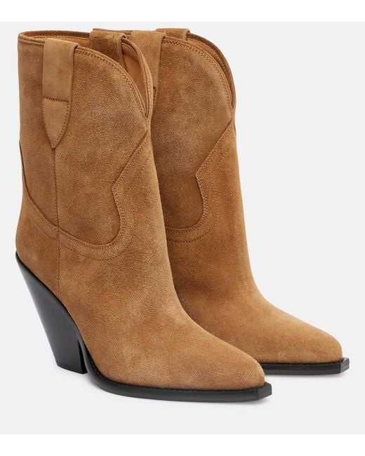 Isabel Marant Brown Suede Ankle Boots