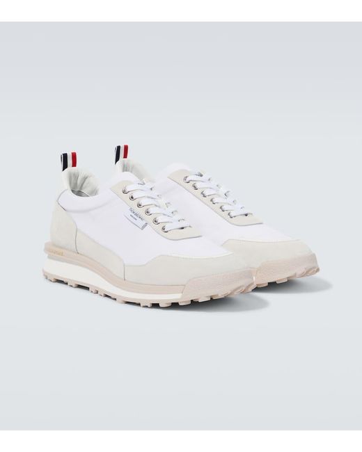 Sneakers con pelle di Thom Browne in White da Uomo