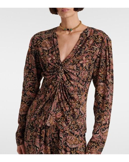 Isabel Marant Brown Zekia Top