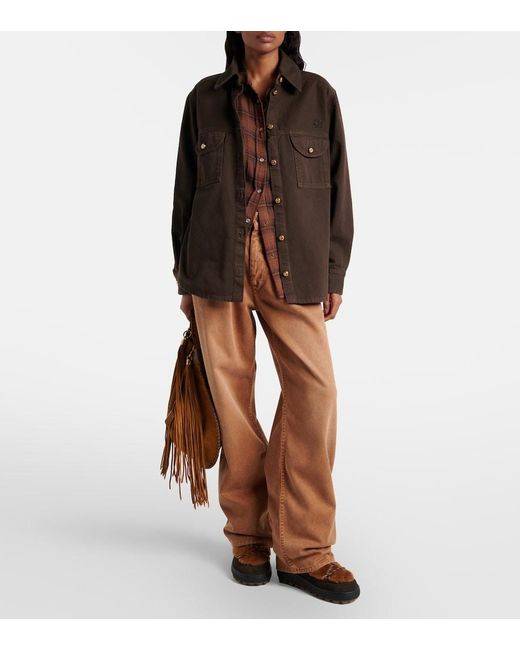 Bogner Brown Chamonix Shearling And Suede Snow Boots