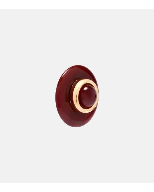 Jennifer Behr Red Embellished Earrings