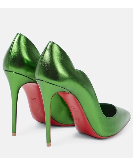 Louboutin green shop heels