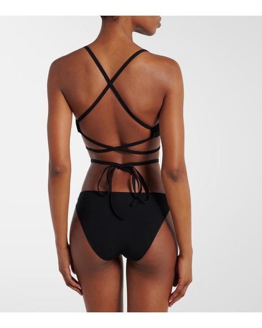 Isabel Marant Black Solange Bikini Top
