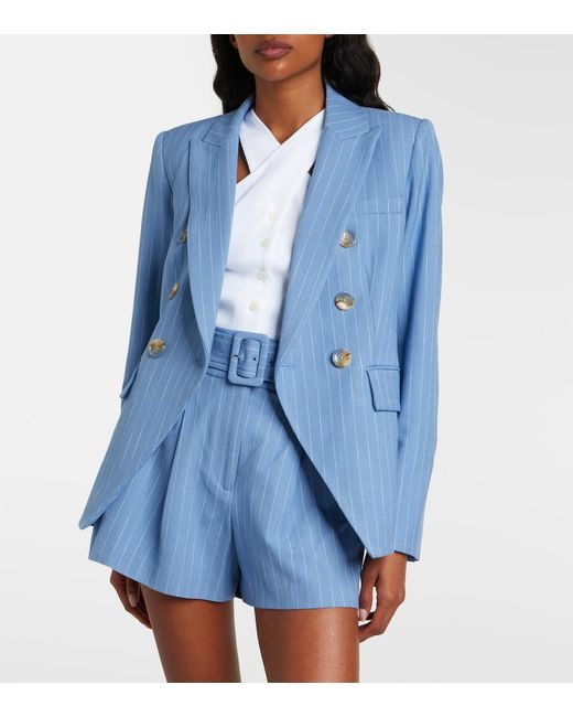 Veronica Beard Blue Miller Pinstripe Blazer