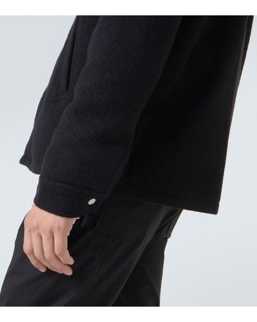 Rick Owens Black Brad Virgin Wool Jacket for men