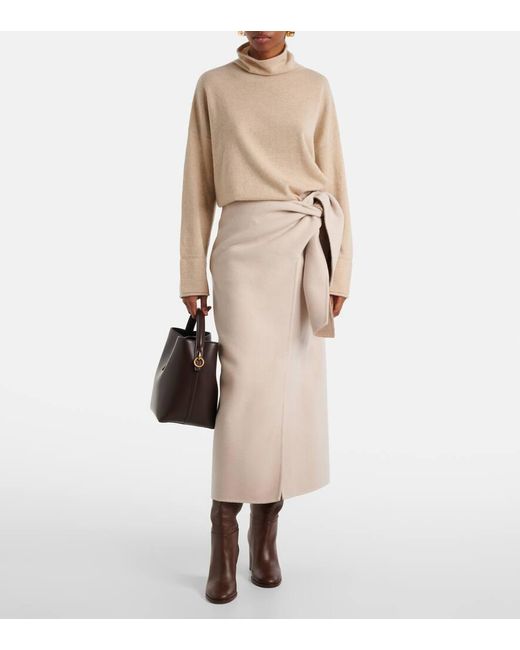Max Mara Natural Rollkragenpullover Oder Aus Kaschmir