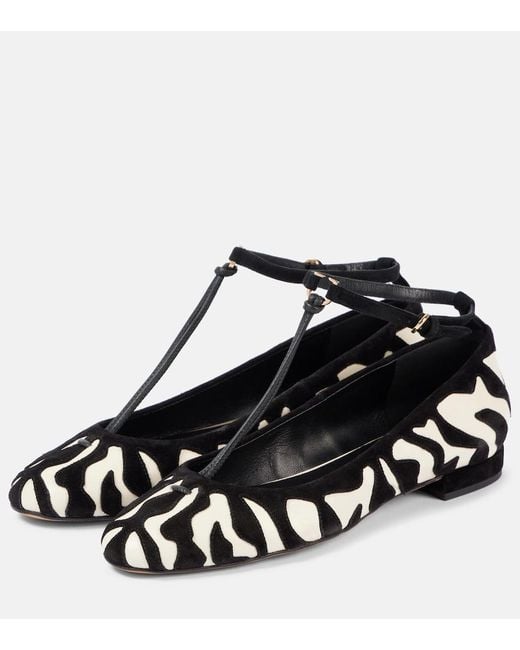 Ulla Johnson Black Polline Leather Ballet Flats