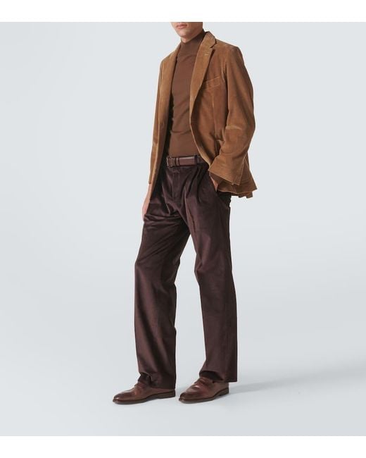 Rubinacci Blazer Aus Baumwoll-Cord in Brown für Herren
