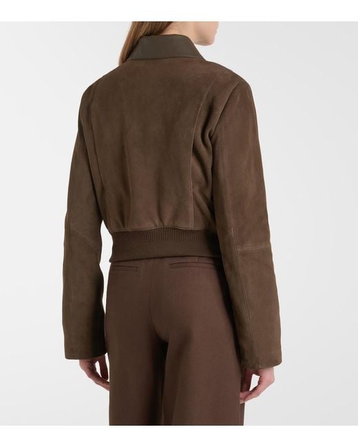 Vince Green Suede Blouson Jacket