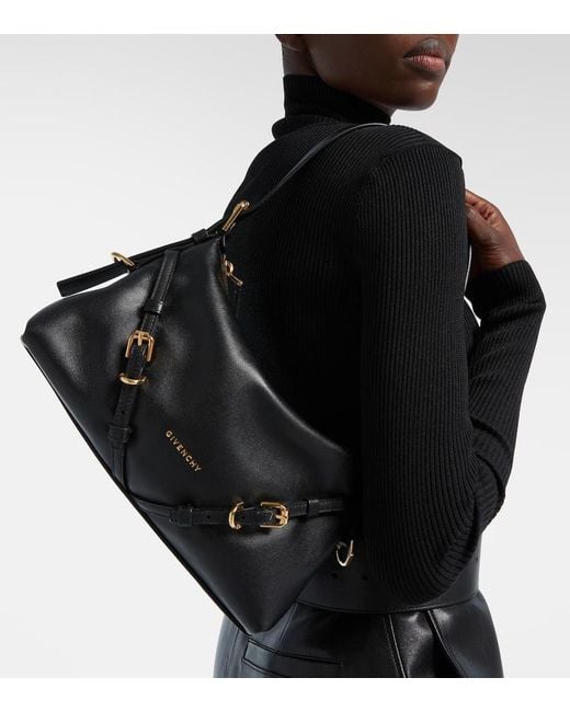 Givenchy Black Schultertasche Voyou Mini Aus Leder
