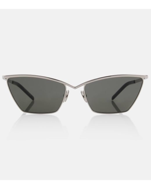 Saint Laurent Gray Sl 637 Cat-eye Sunglasses