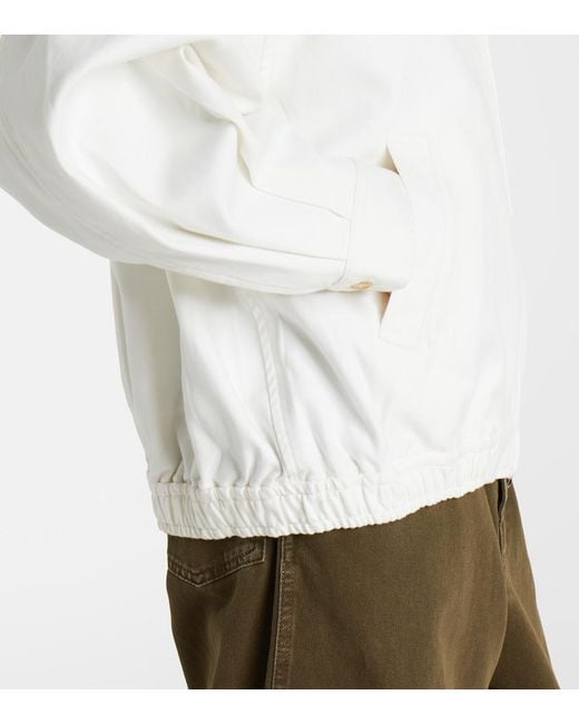 Polo Ralph Lauren White Cotton Blouson Jacket