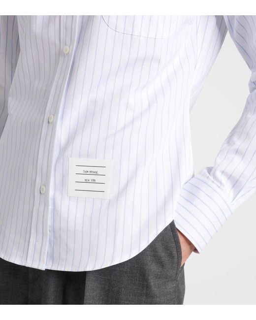 Thom Browne White Hemd Aus Baumwollpopeline
