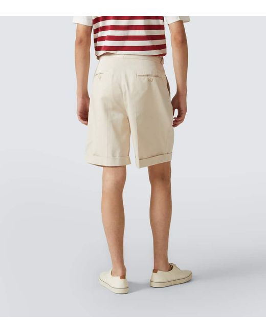 Brunello Cucinelli Natural Cotton Bermuda Shorts for men