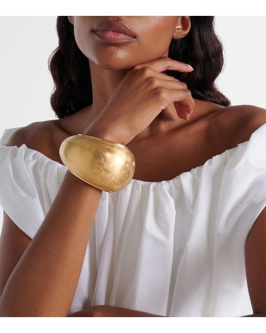 Jacquemus Natural Raisin Cuff Bracelet