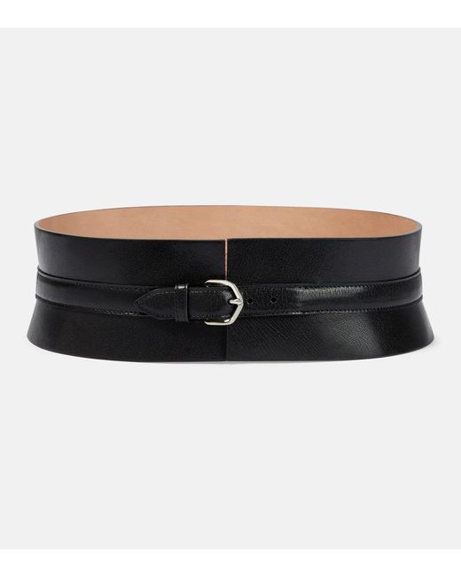 Alaïa Alaia Neo Leather Corset Belt in Black | Lyst