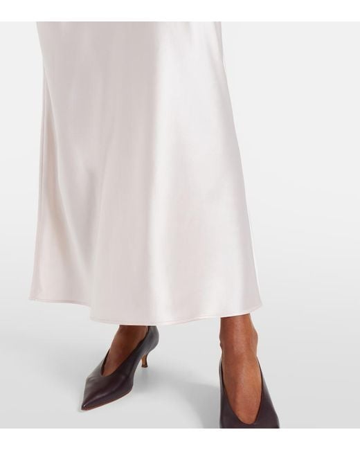 Joseph Natural Isaak Silk Maxi Skirt