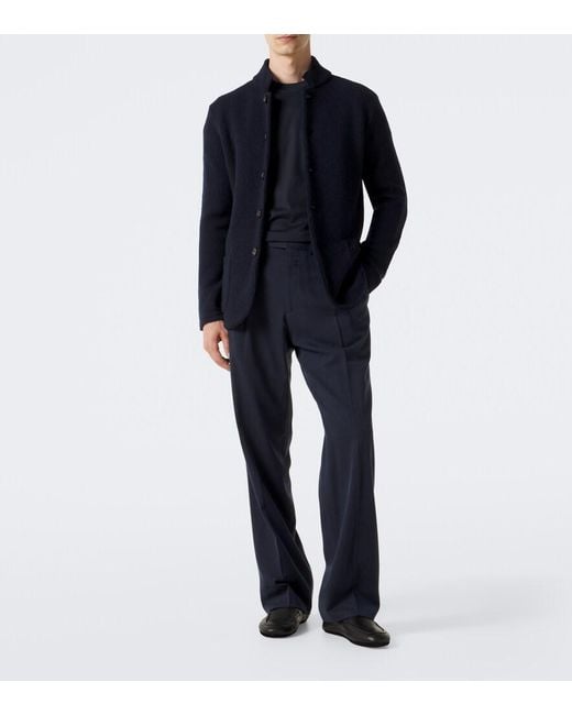 Agnona Black Cotton And Silk Jersey T-Shirt for men