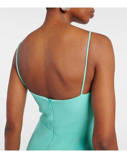 David Koma Green Verziertes Midikleid