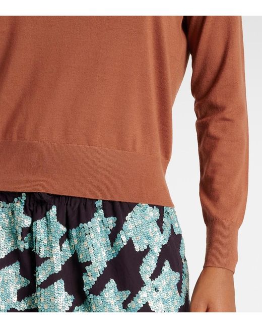 Dries Van Noten Brown Wool Sweater