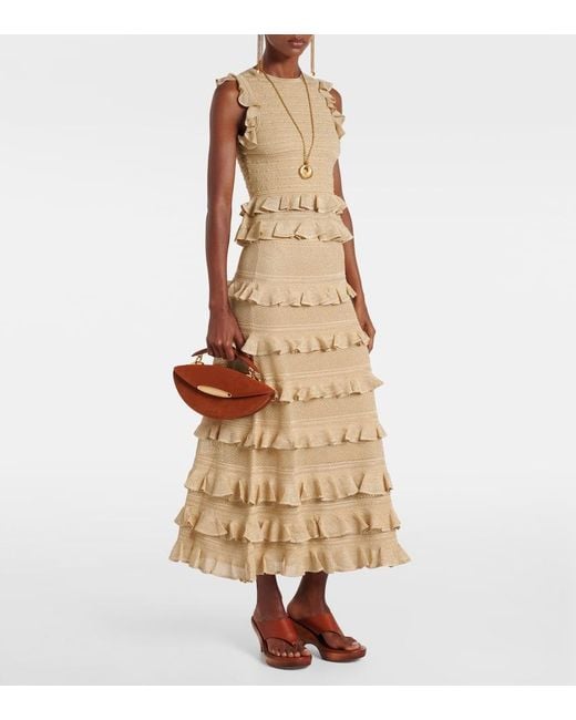 Zimmermann Brown Wavelength Suede Tote Bag