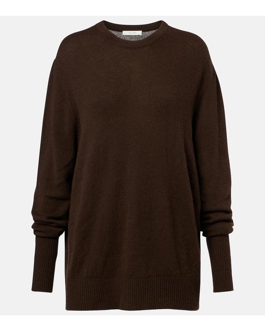 The Row Brown Odelle Cashmere Sweater