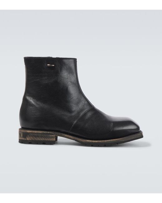 Our Legacy Engine Leather Ankle Boots in Black for Men | Lyst