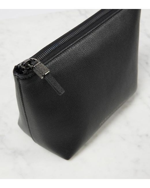 Brunello Cucinelli Black Small Leather Pouch