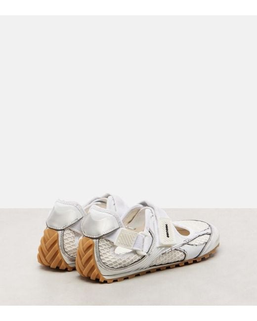 Bottega Veneta White Orbit Flash Sneakers