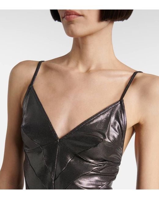 Rick Owens Metallic-Effect Jersey Gown