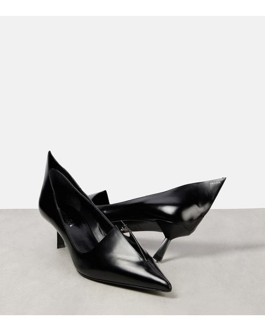 Prada Black Leather Pumps