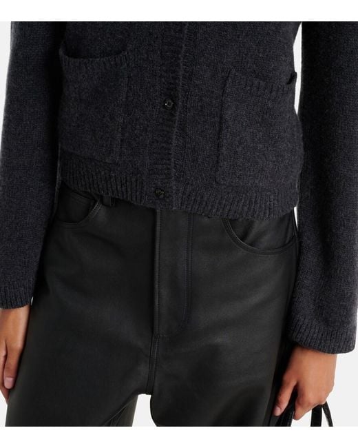 Jardin Des Orangers Black Wool And Cashmere Cardigan