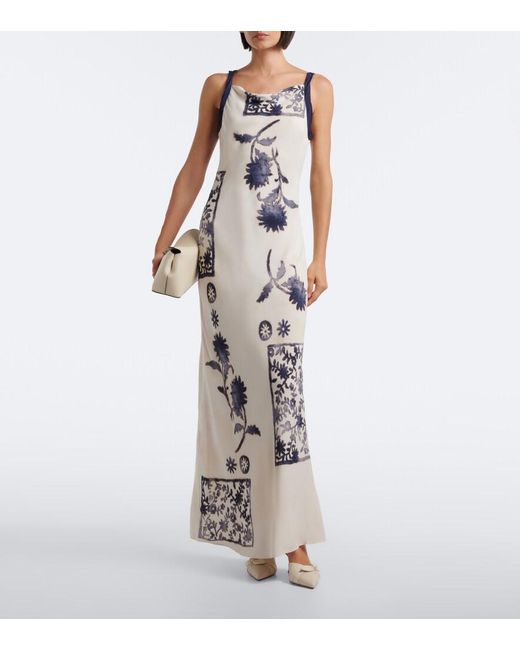 Sir White Phillipa Floral Slip Dress