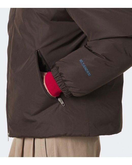 Jil Sander Brown Technical Down Jacket for men