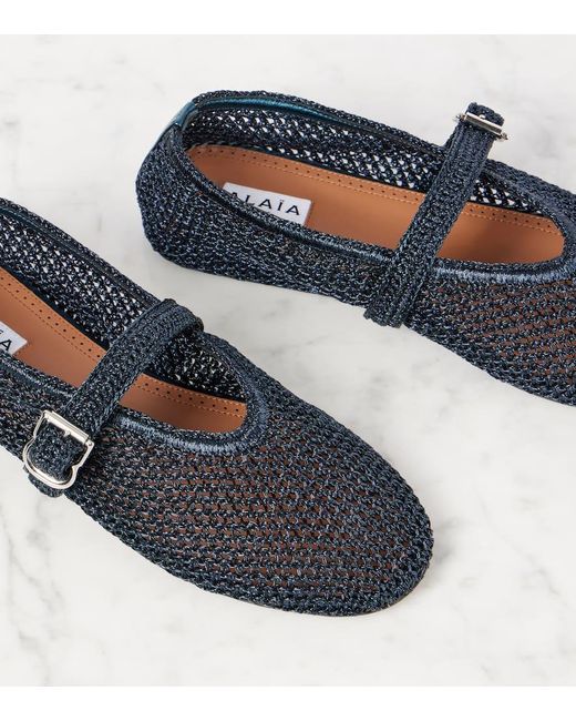 Alaïa Blue Ballet Flat