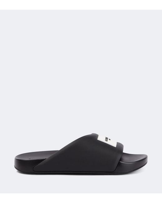 Givenchy Black Logo Slides for men