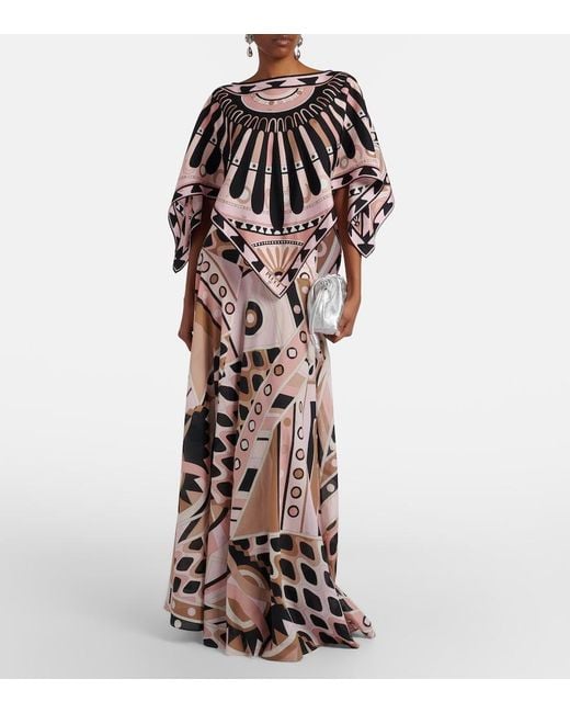 Emilio Pucci Pink Soleil Silk Twill Blouse