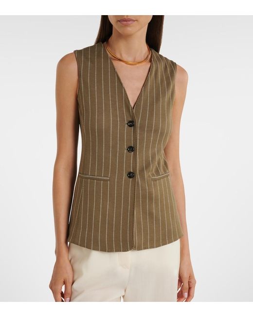 Chaleco A Rayas Max Mara de color Green