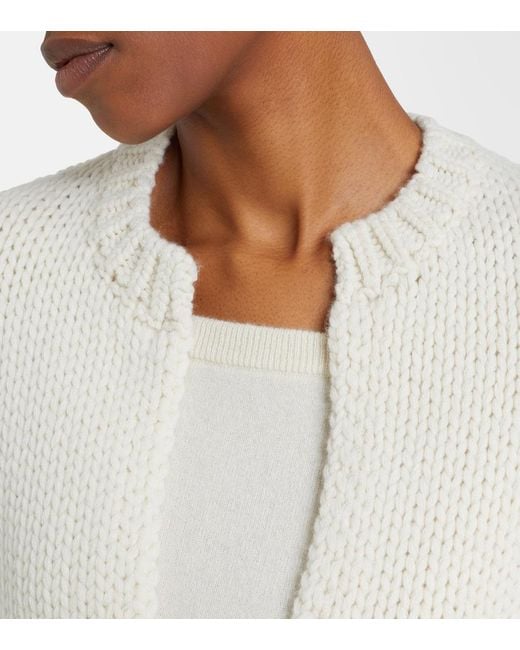 Extreme Cashmere Natural N°384 Ginza Cashmere Wrap Cardigan