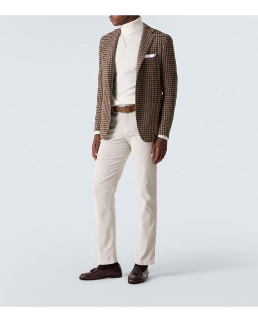 Kiton Hose Aus Cord in White für Herren