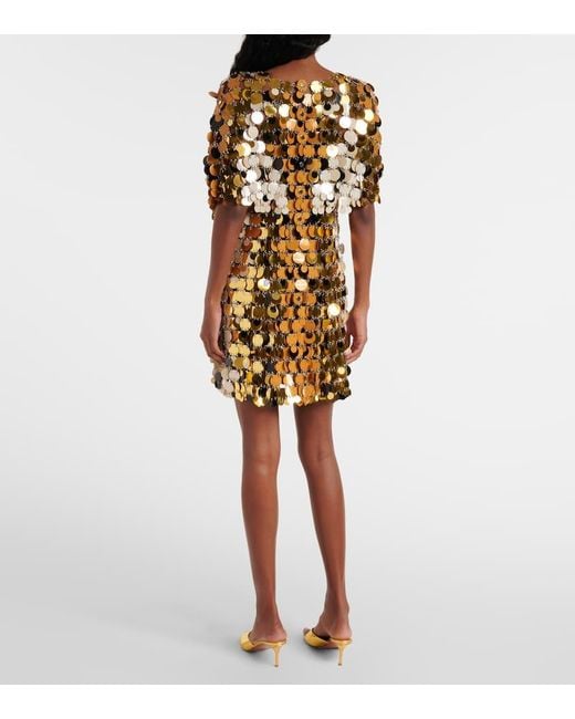 Rabanne Metallic Embellished Minidress