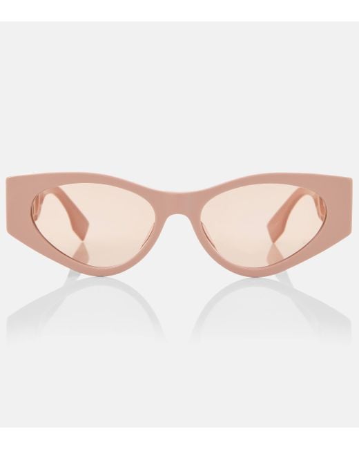Fendi Pink O'lock Cat-eye Sunglasses