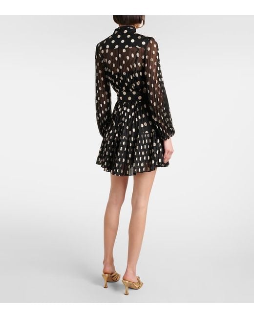 Abito Corto A Pois di Zimmermann in Black