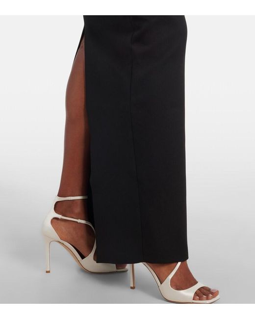 Rachel Gilbert Black Kace Bow-Detail Gown