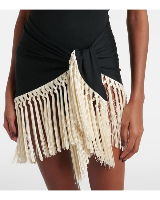 ‎Taller Marmo Black Yacare Swimsuit And Beach Cover-Up Set