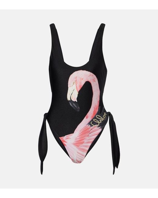 Chloé Black Printed Swimsuit